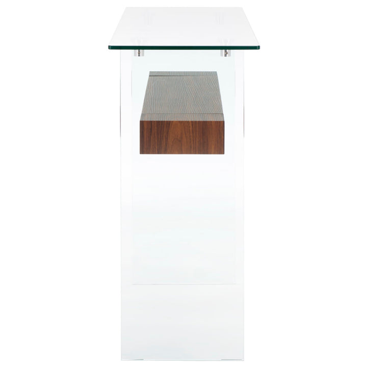 Kayley 39.4" Console Table Highland Dunes Table Base Color: Walnut