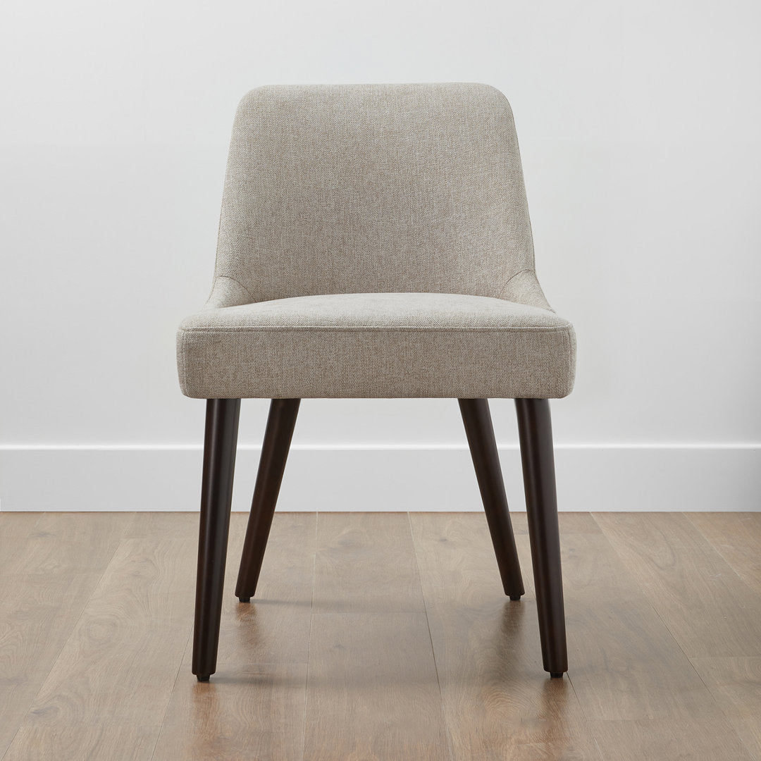 Brently Upholstered Dining Chair (Set of 2) Wade Logan® Upholstery Color: Taupe