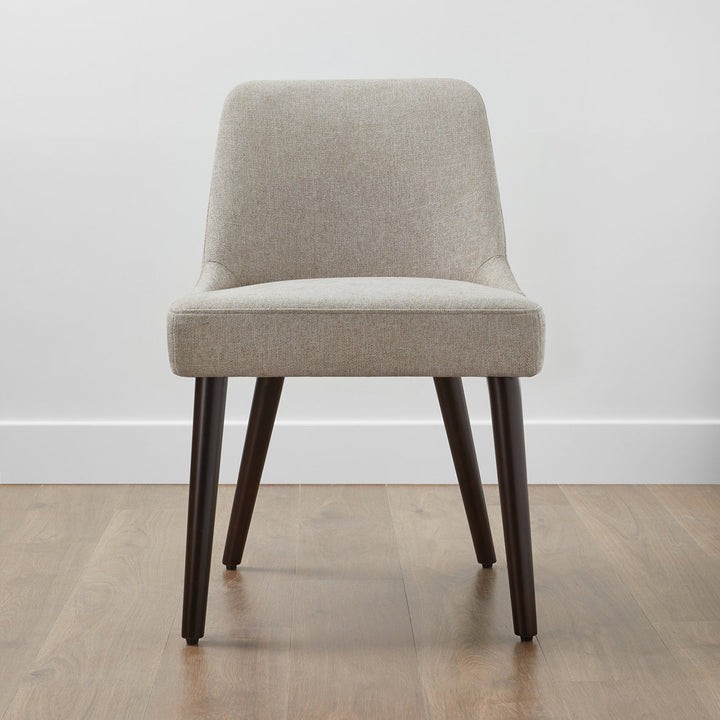 Brently Upholstered Dining Chair (Set of 2) Wade Logan® Upholstery Color: Taupe