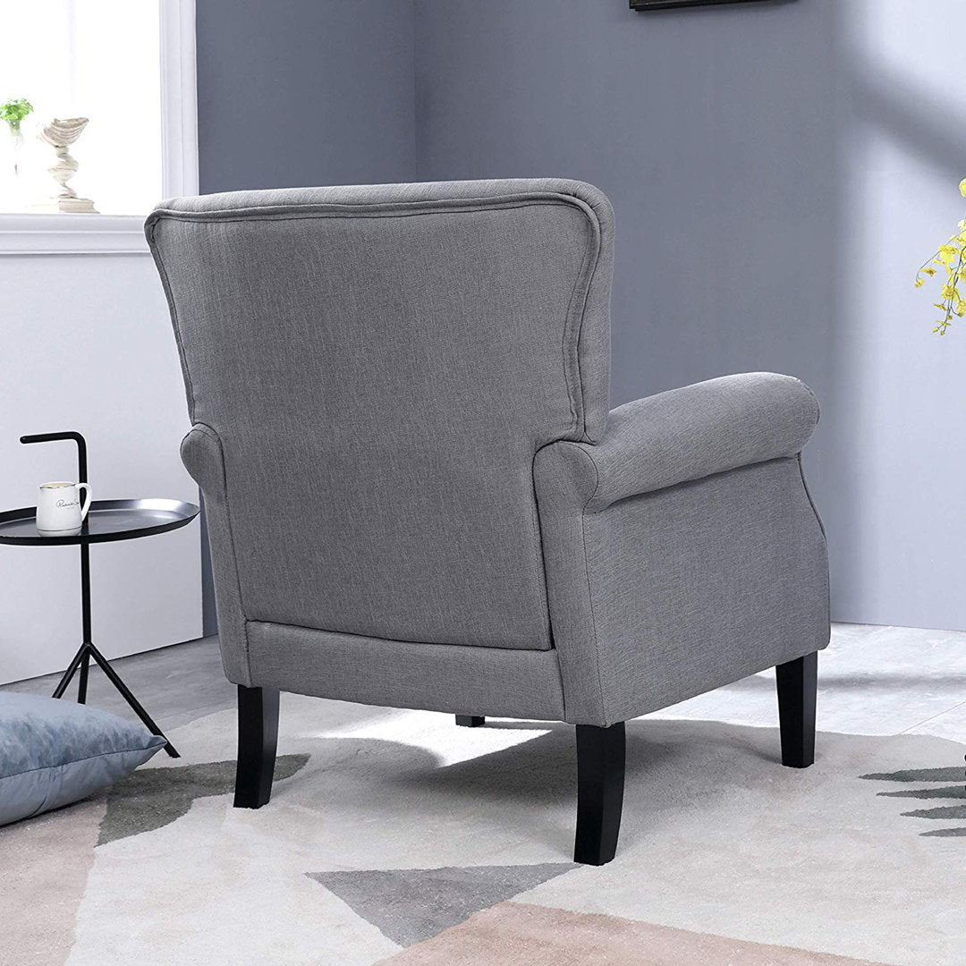 Bournemouth 31.1" Wide Polyester Armchair Red Barrel Studio® Fabric: Gray Polyester Blend