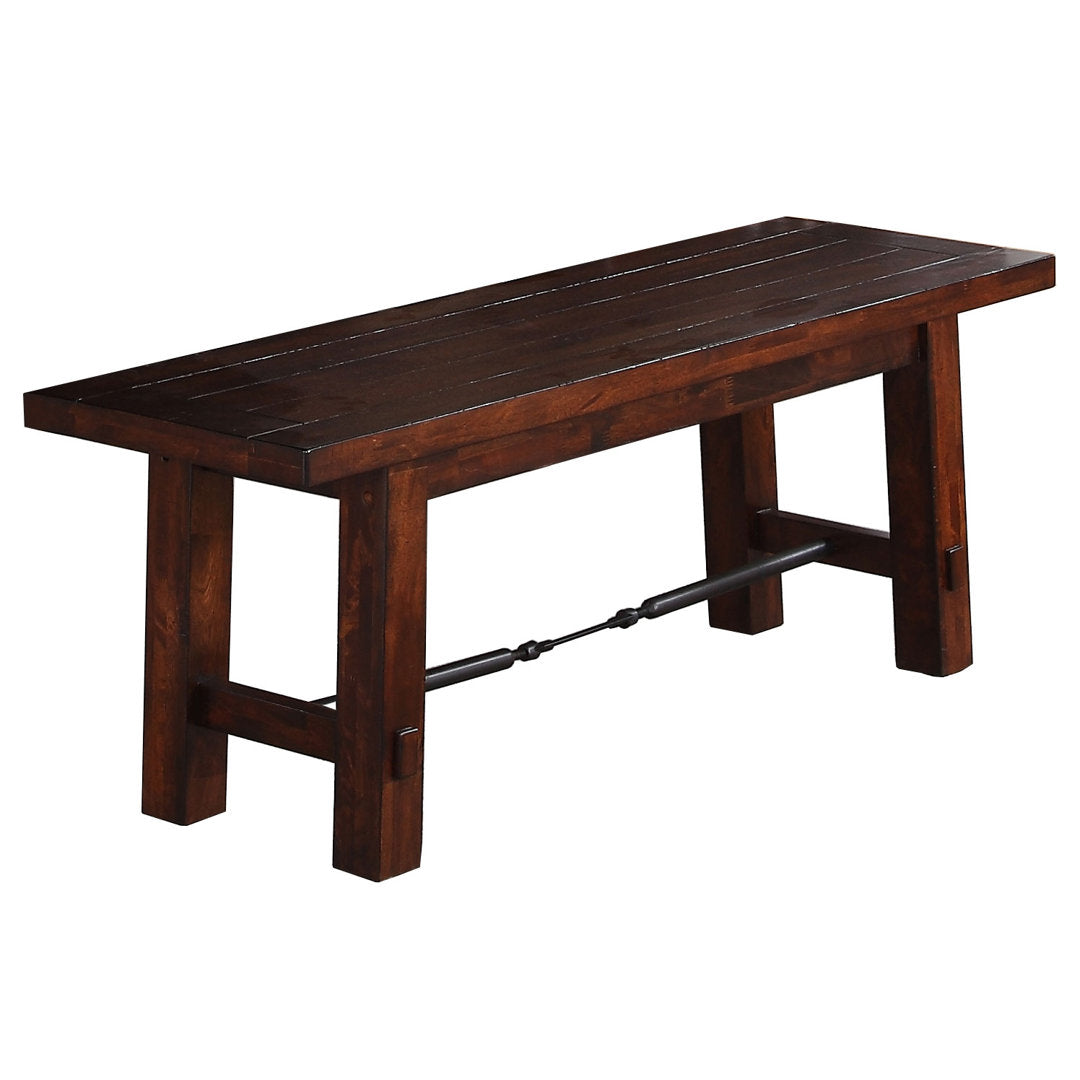Husnayn Solid Wood Bench Union Rustic