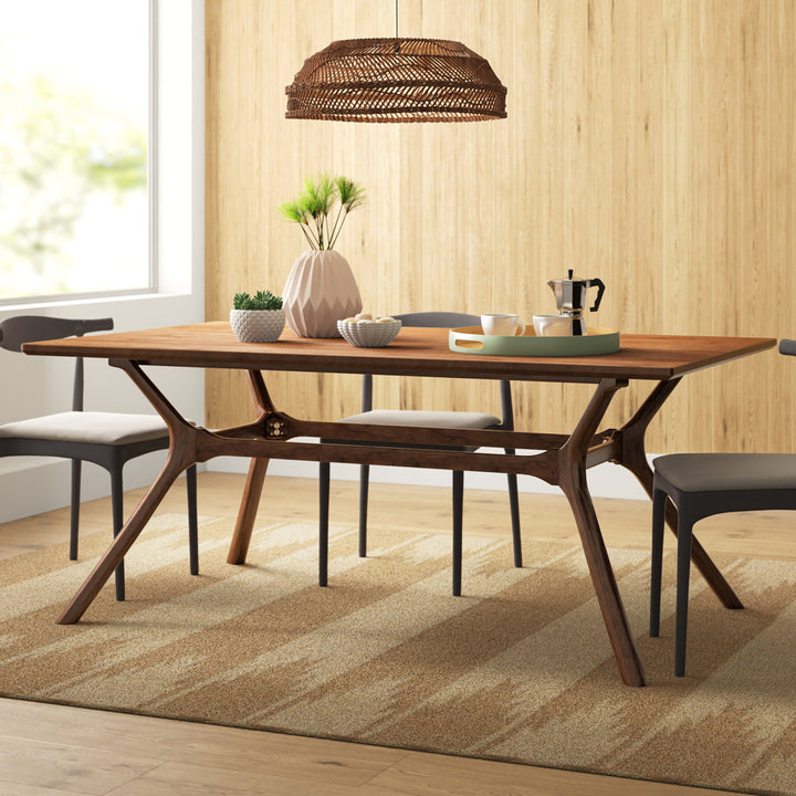 Alxander Trestle Dining Table Latitude Run®