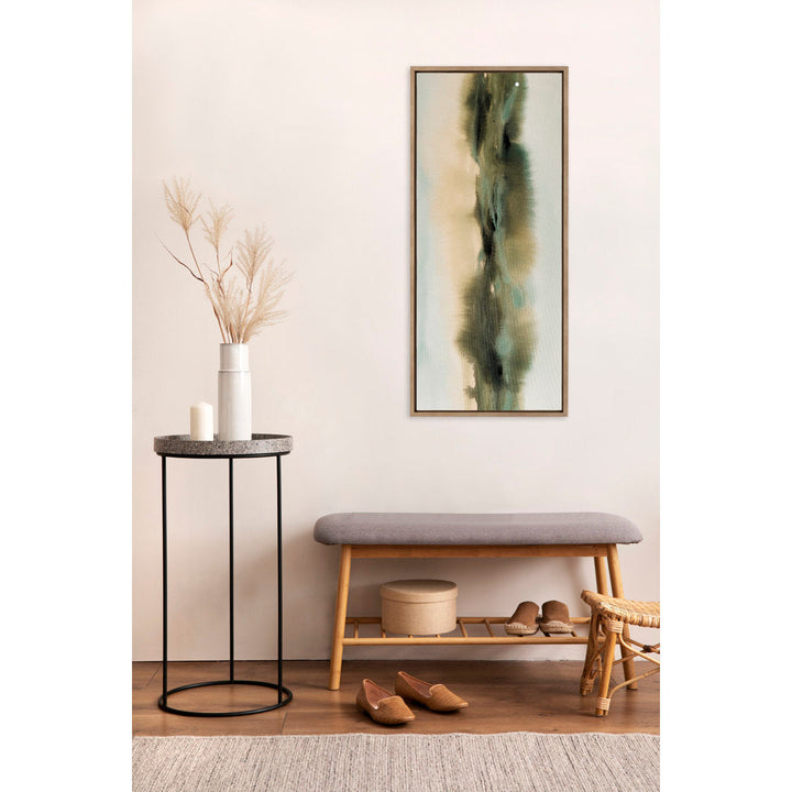Soft Abstract Watercolor Landscape by Amy Lighthall - Floater Frame Print on Canvas Wildon Home® Frame Color: Gold Size: 18" H x 40" W x 1.6" D