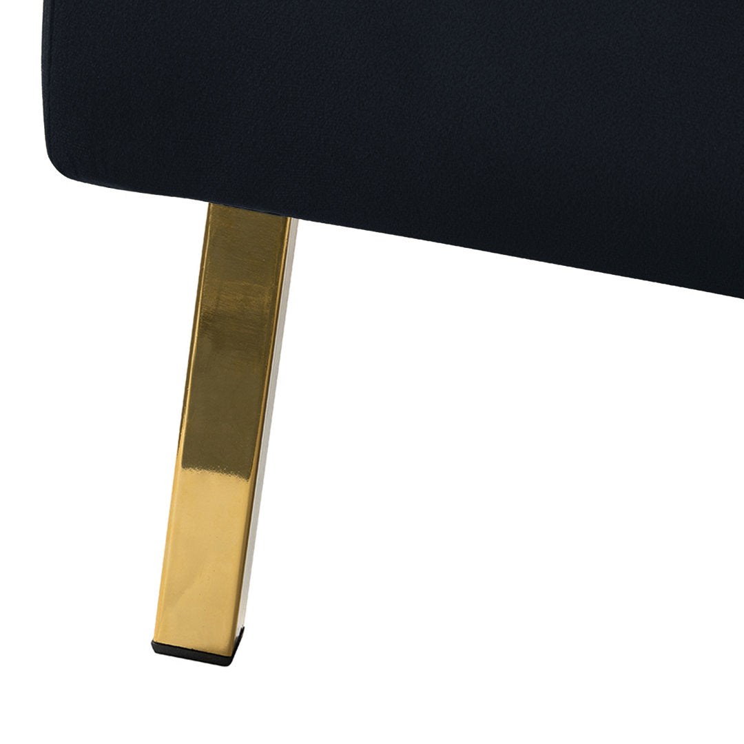 Clayne Velvet Armchair Etta Avenue™ Fabric: Black Velvet