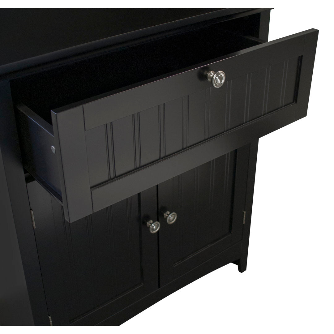 Sorens 70.25" Kitchen Pantry Highland Dunes Finish: Black