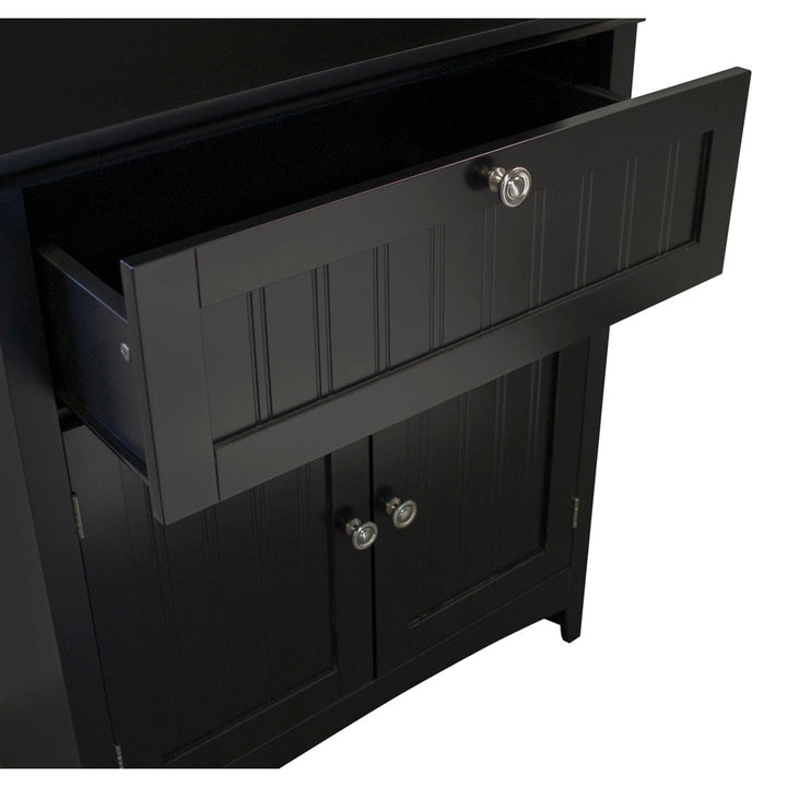 Sorens 70.25" Kitchen Pantry Highland Dunes Finish: Black
