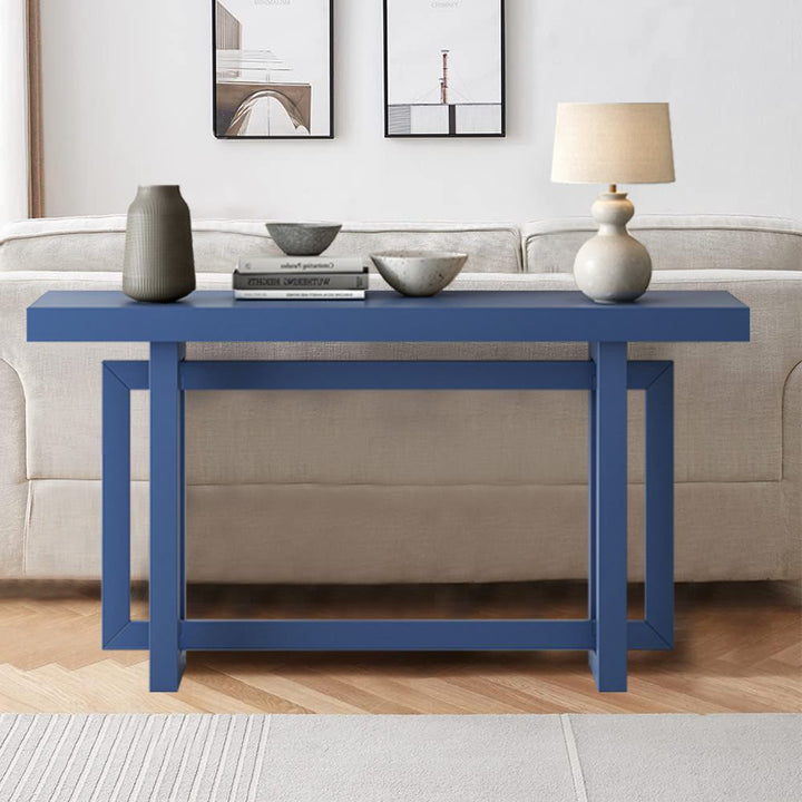 Thedrick 59" Extra Long Entryway Table Console Table 17 Stories Color: Blue