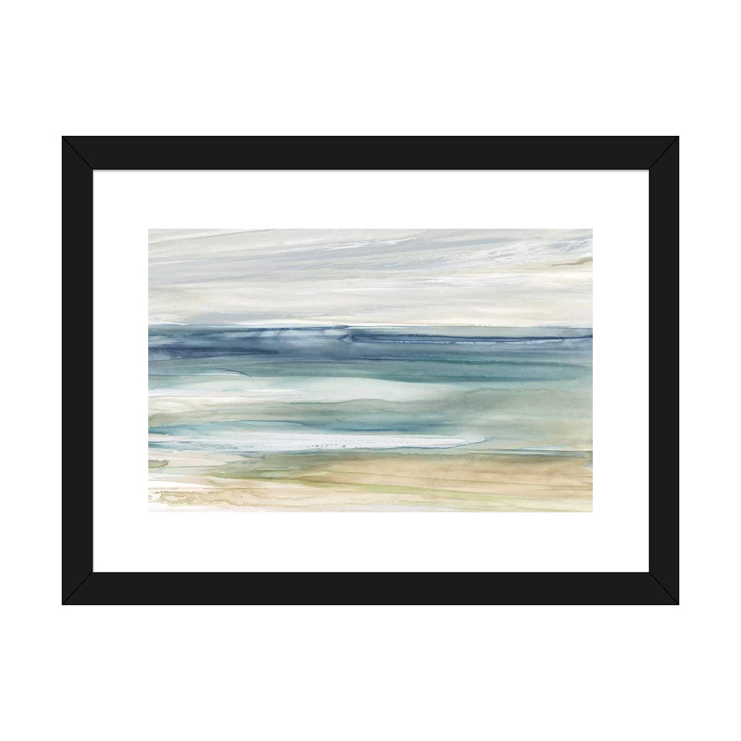 Ocean Breeze by Carol Robinson Painting Print The Twillery Co.® Size: 16'' H x 24'' W x 1'' D Format: Black Framed Paper, Mat Included: White
