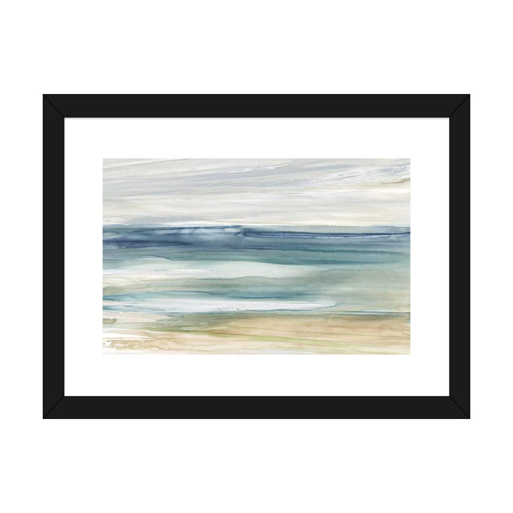 Ocean Breeze by Carol Robinson Painting Print The Twillery Co.® Size: 16'' H x 24'' W x 1'' D Format: Black Framed Paper, Mat Included: White