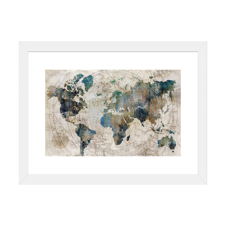 Celestial Map by Isabelle Z - Painting Print The Twillery Co.® Size: 24" H x 32" W x 1" D Format: White Framed Paper