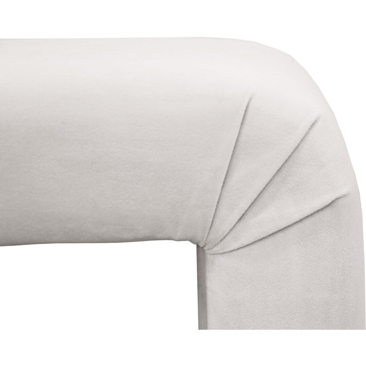 Edenborn Upholstered Bench Latitude Run® Upholstery: Cream Velvet