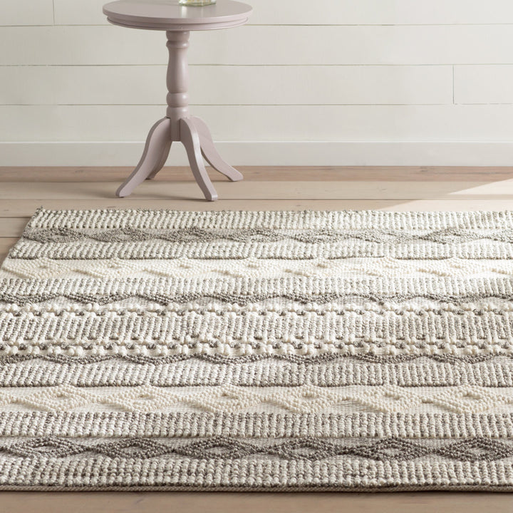 Jacques Hand Woven 60% Wool And 40% Cotton Striped Rug Union Rustic Rug Size: Rectangle 9' x 12'