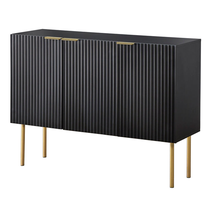 Santillanes 47.25'' Wide Sideboard Willa Arlo™ Interiors Color (Base/Top): Black/Black