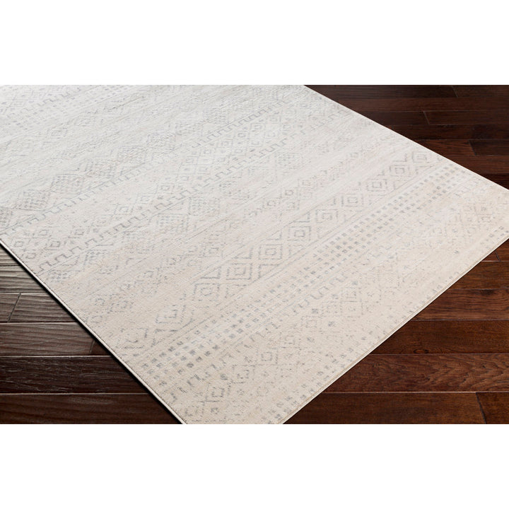 Herrod Machine Woven Gray/Ivory Area Rug Zipcode Design™ Rug Size: Rectangle 6'7" x 9'