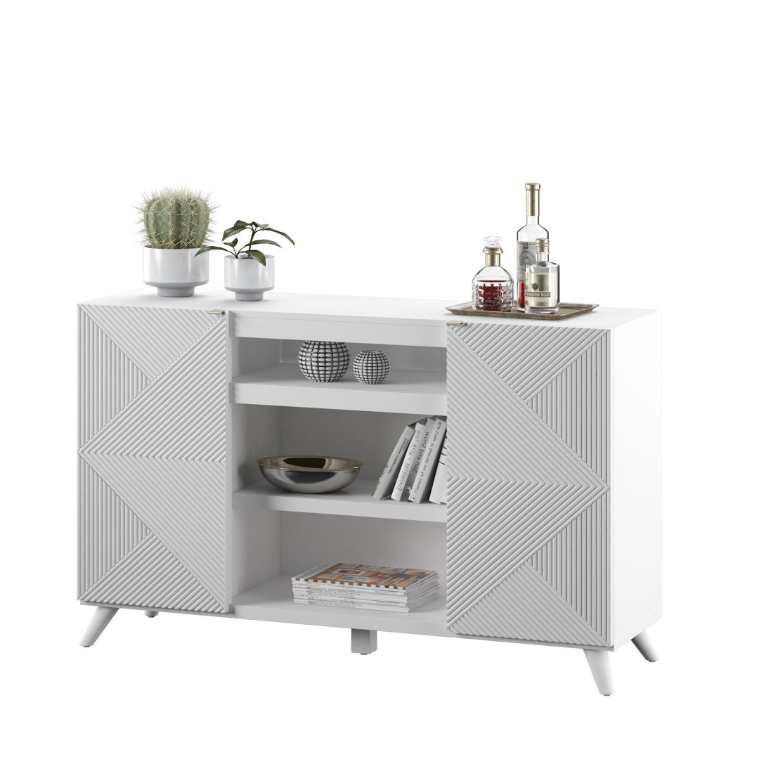 Baldewijn TV Stand for TVs up to 65" Wade Logan® Color: White