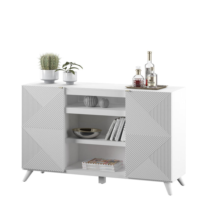 Baldewijn TV Stand for TVs up to 65" Wade Logan® Color: White