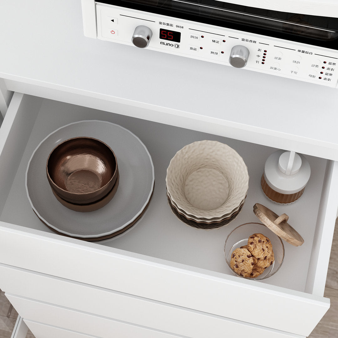 Dorilal 74.8" Kitchen Pantry Tucker Murphy Pet™ Finish: White
