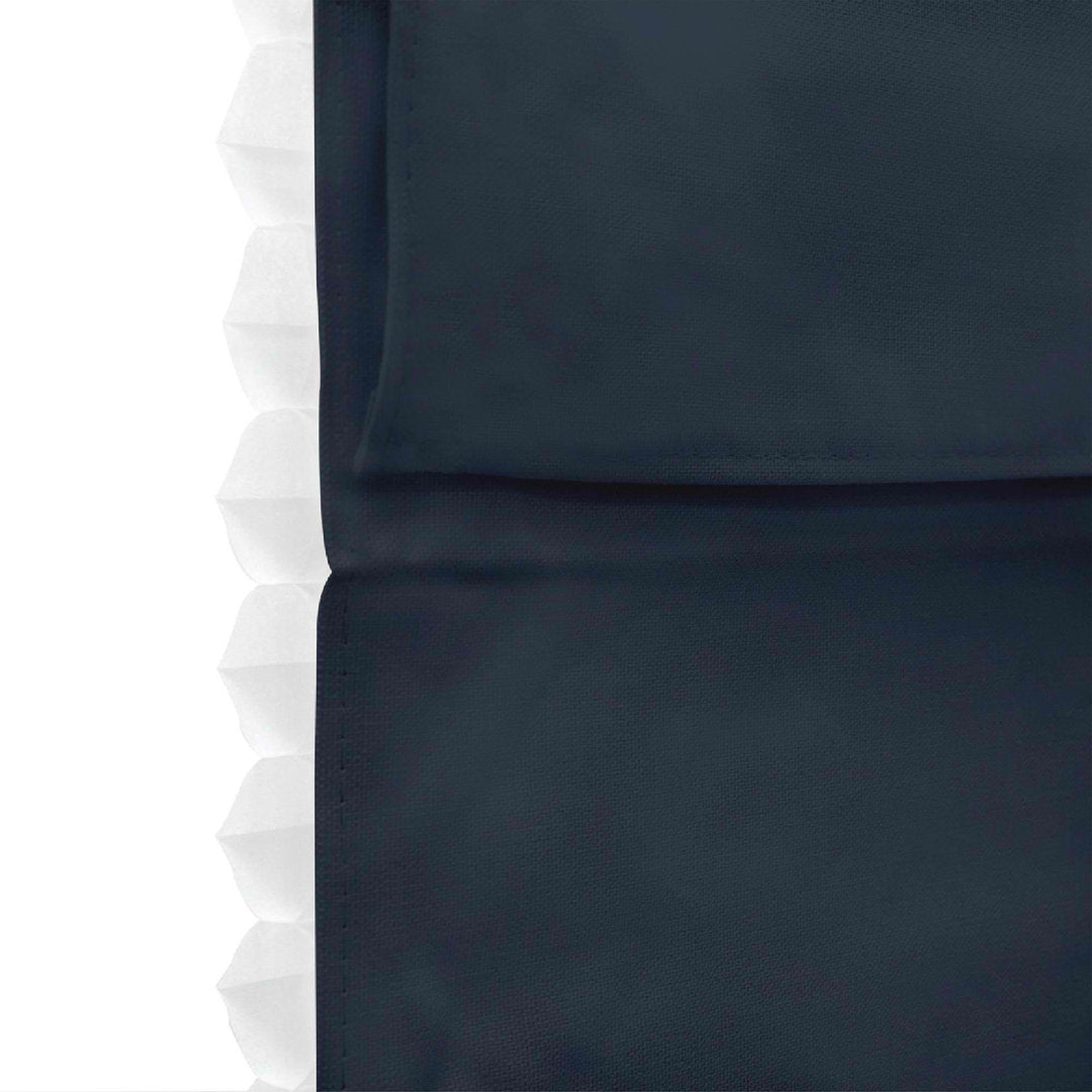 Cordless Blackout 100% Cotton Roman Shade with Cellular Shade Backing Symple Stuff Size: 59"W x 72"L Finish: Navy