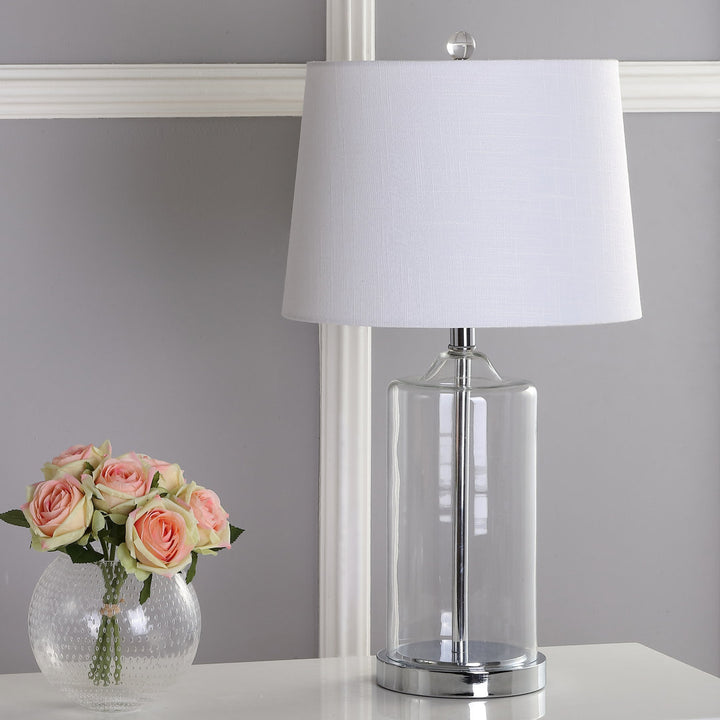 Coursey 25" Chrome Table Lamp Darby Home Co