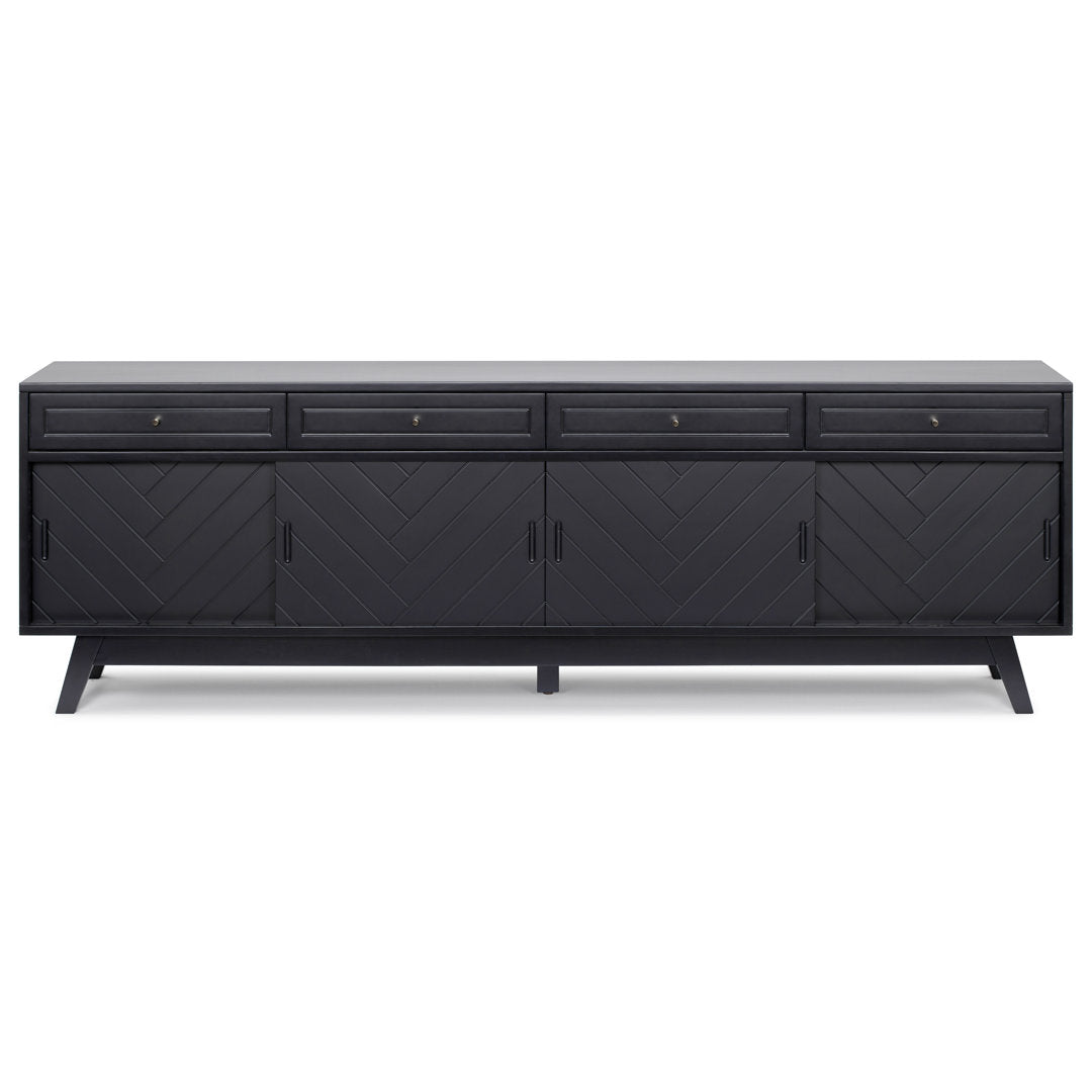 Anja 79'' Media Console AllModern Color: Black