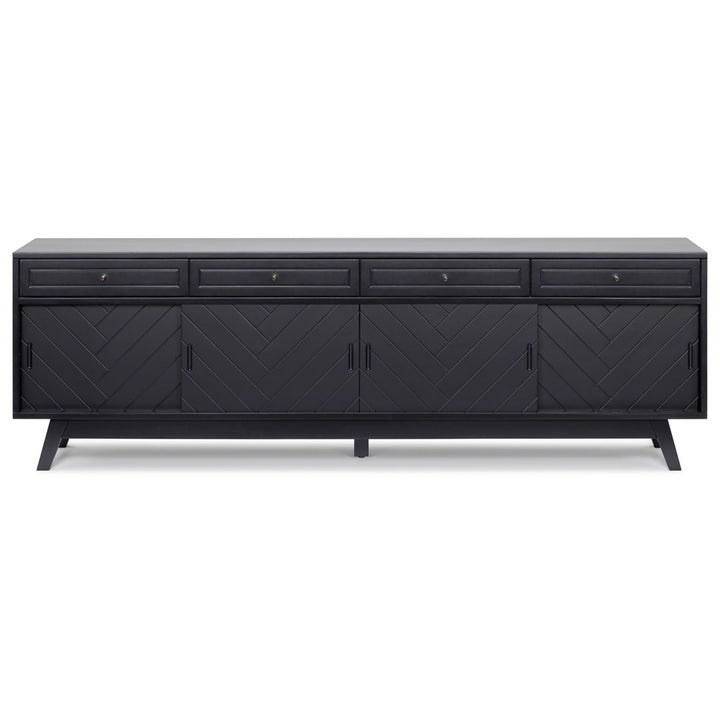 Anja 79'' Media Console AllModern Color: Black