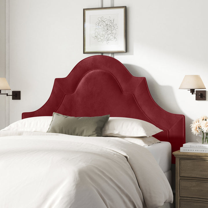 McAfee Velvet Upholstered Panel Headboard Kelly Clarkson Home Size: Queen Upholstery: Classic Berry Velvet