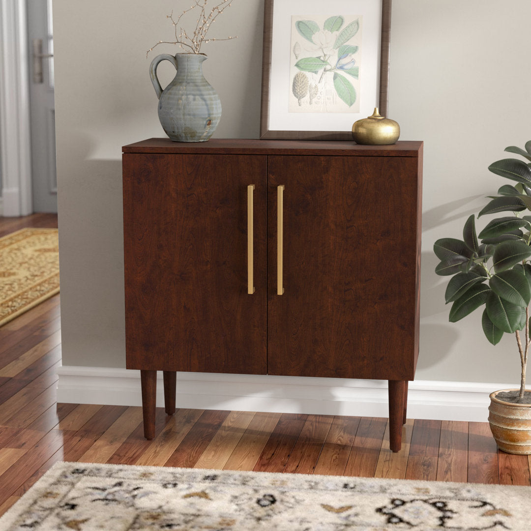 Ayinde 2 - Door Accent Cabinet Wade Logan® Color: Mahogany