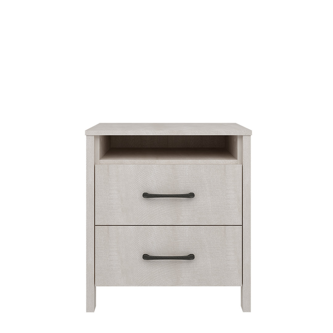 Allysyn 22.7" 2 Drawer Nightstand Wade Logan® Color: Dusty Gray Oak