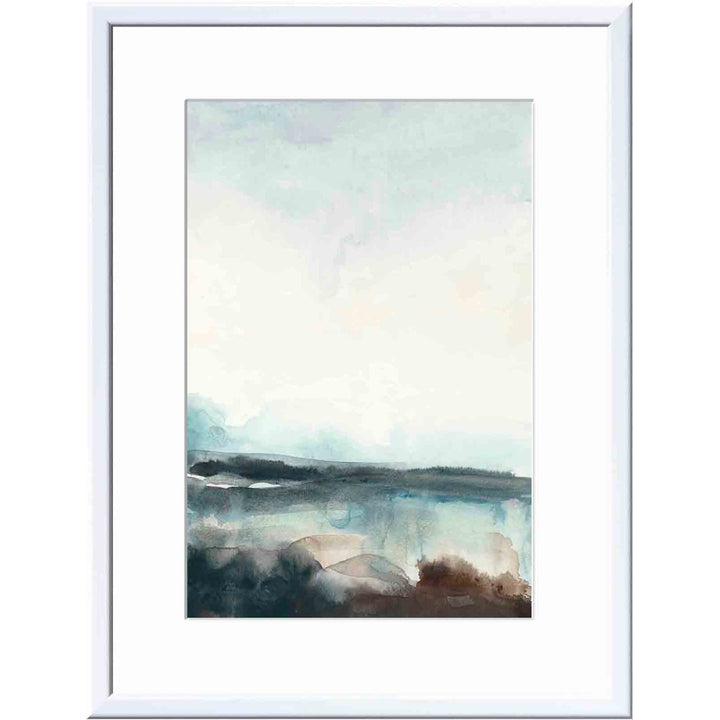 Horizon Flow I by June Erica Vess - Picture Frame Painting Wade Logan® Frame Color: Espresso Size: 24"H x 36"W