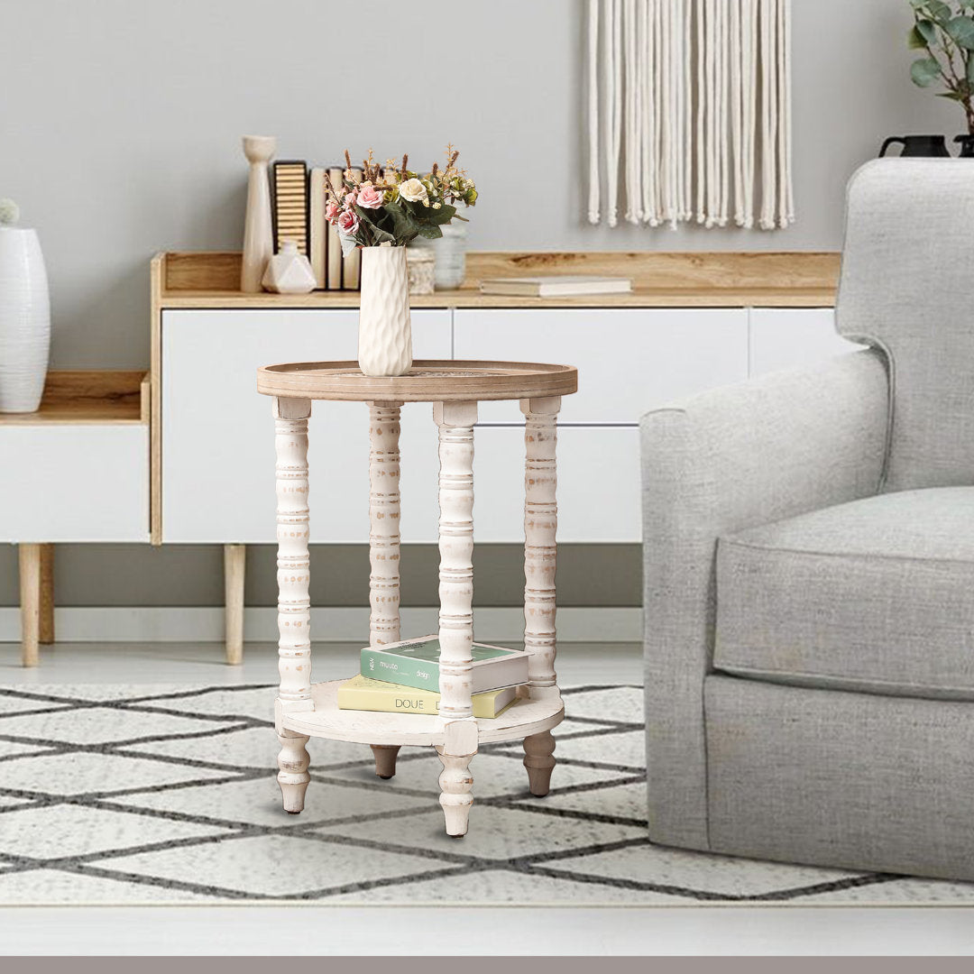 Britt Natural Tray Top End Table Kelly Clarkson Home
