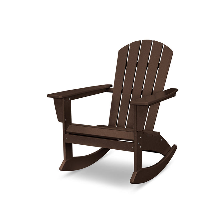 Nautical Adirondack Rocking Chair POLYWOOD® Frame Color: Mahogany