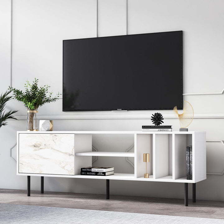 Broxton TV Stand for TVs up to 75" Mercury Row® Color: White