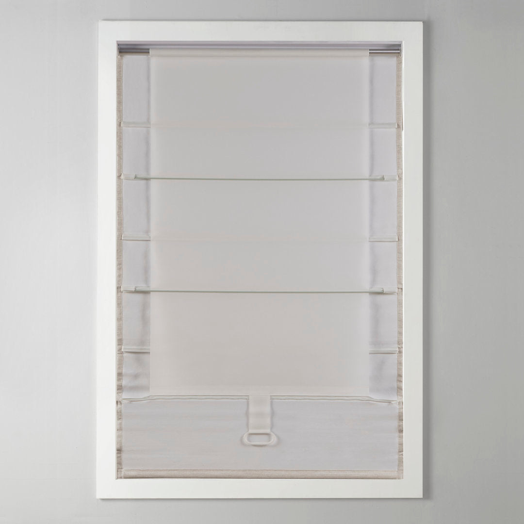 Galen Basketweave Cordless Room Darkening Roman Shade Madison Park Length & Width: 27"W x 64"L