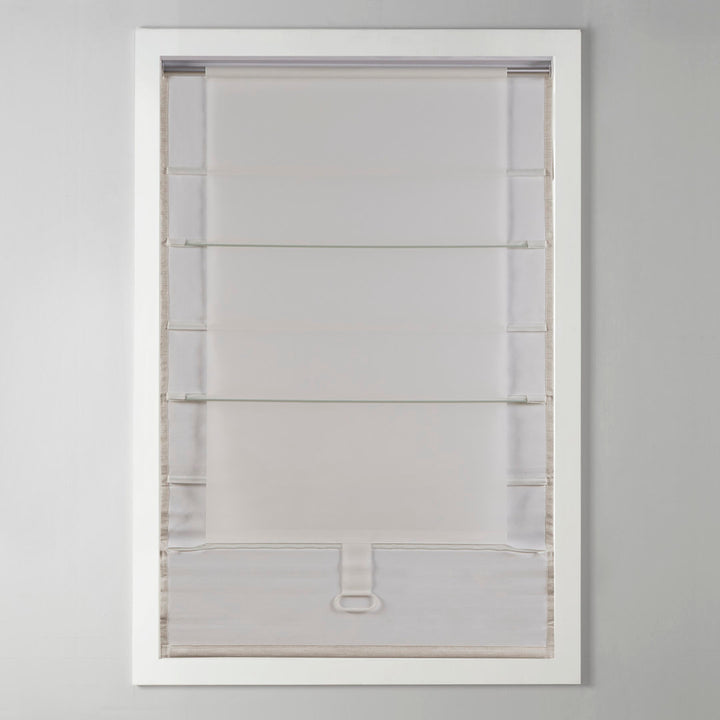 Galen Basketweave Cordless Room Darkening Roman Shade Madison Park Length & Width: 27"W x 64"L