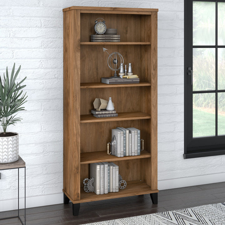 Magomed Bookcase Gracie Oaks Color: Fresh Walnut