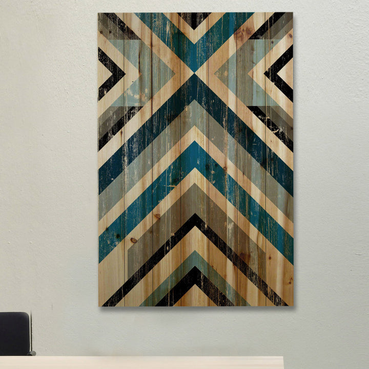 Climbing Vees - Print on Wood Wrought Studio™ Size: 18" H x 12" W x 1.5" D