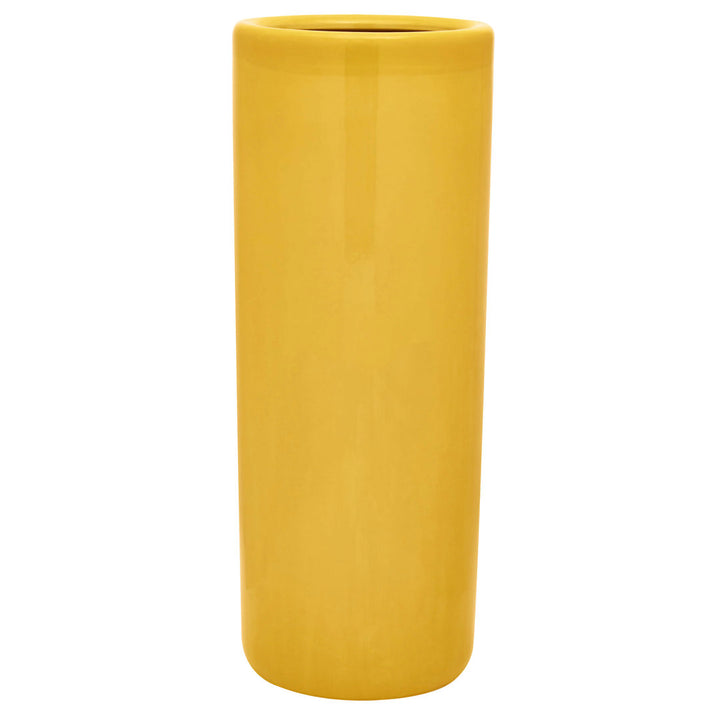 Astou Handmade Porcelain Floor Vase Wade Logan® Color: Yellow