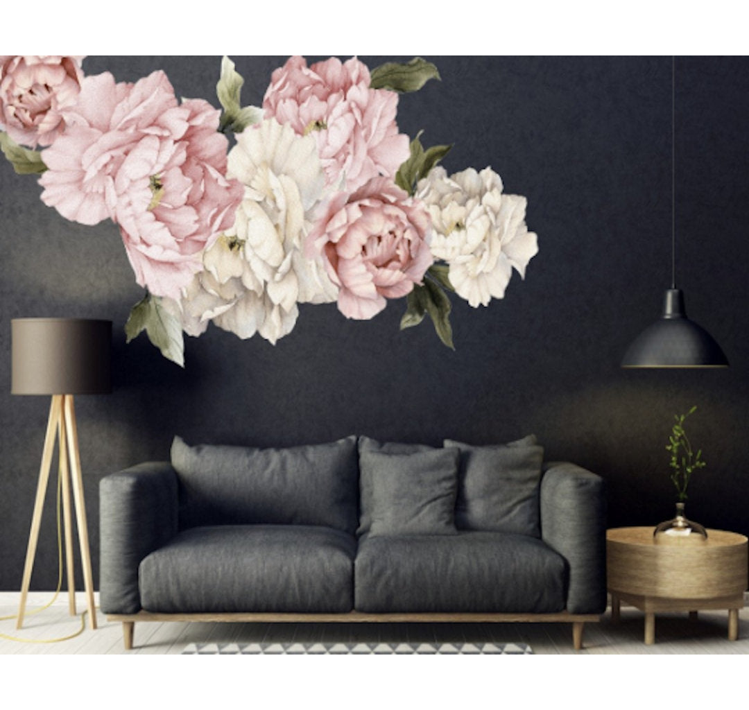 20 Piece Peonies Wall Decal Set House of Hampton®