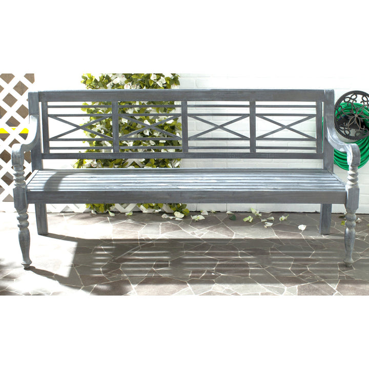 Paull Wooden Garden Bench Highland Dunes Color: Ash Gray