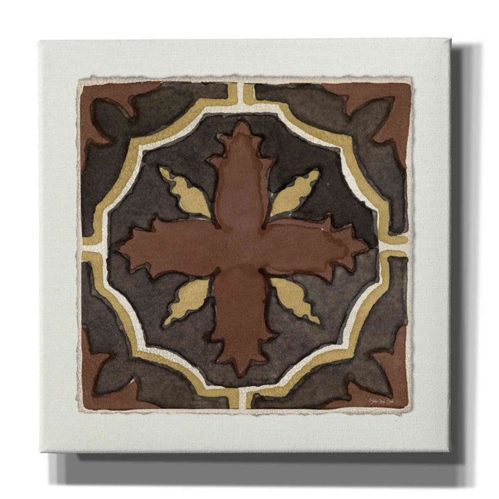 Moroccan Tile Pattern V by Stellar Design Studio - Wrapped Canvas Painting Bungalow Rose Size: 18" H x 18" W x 0.75" D