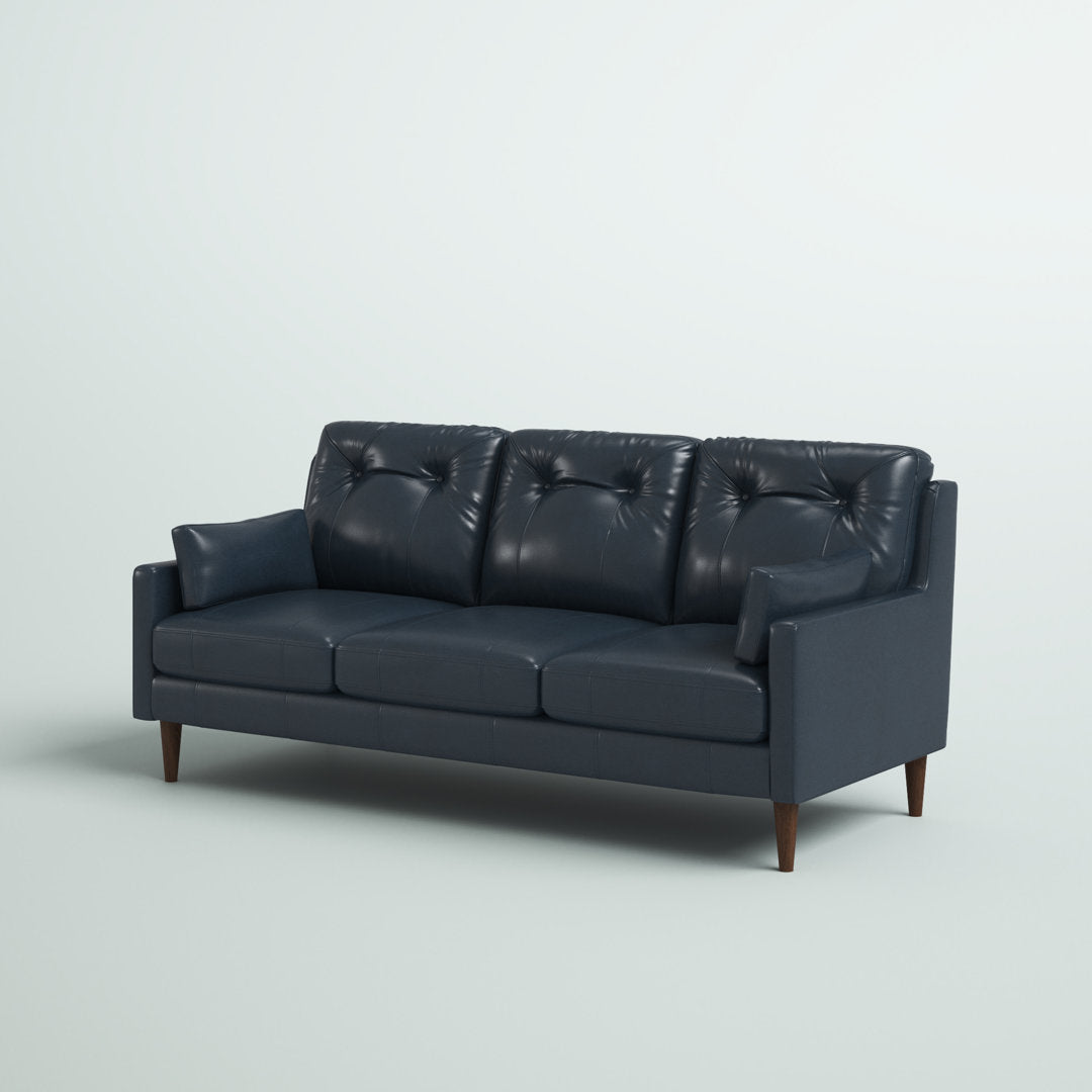 Antone 81" Square Arm Sofa Mercury Row® Fabric: Navy