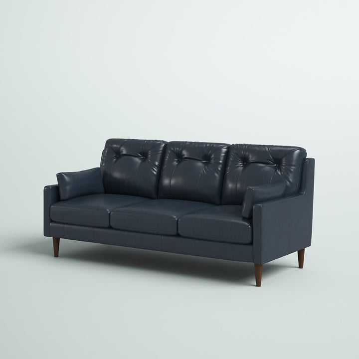 Antone 81" Square Arm Sofa Mercury Row® Fabric: Navy