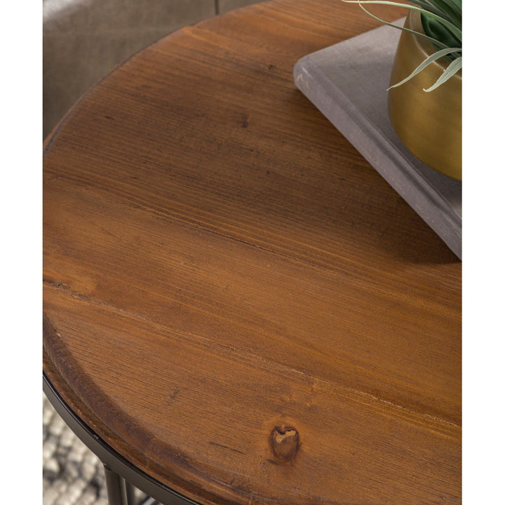 Abraxas Solid Wood Frame End Table Sand & Stable™