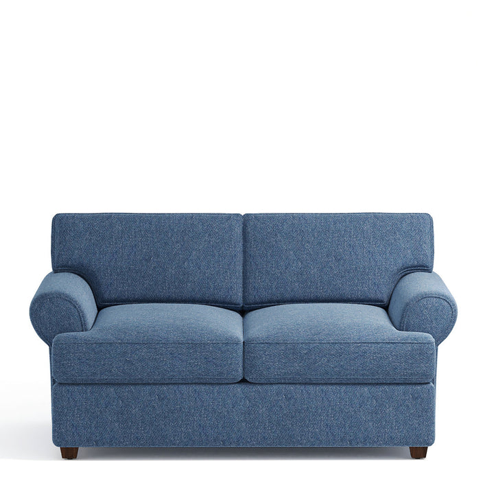 67" Recessed Arm Loveseat Birch Lane™ Fabric: Classic Indigo Denim