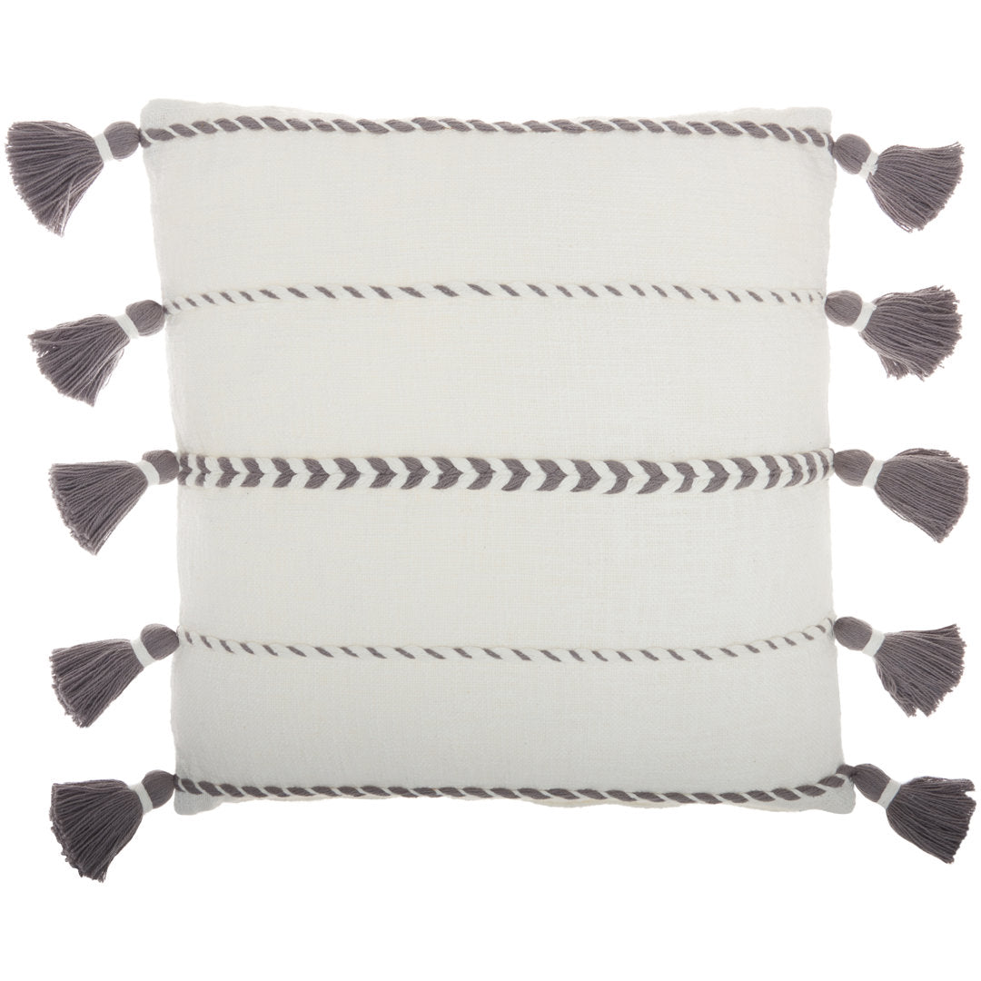 Square Pillow Cover & Insert Mina Victory Color: Gray