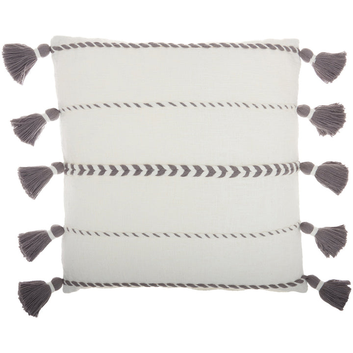 Square Pillow Cover & Insert Mina Victory Color: Gray