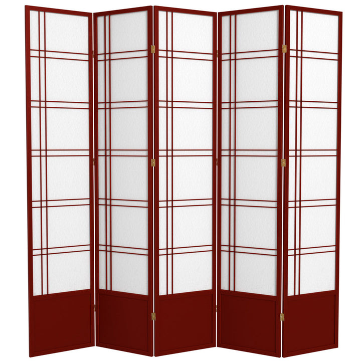 Keitez Folding Room Divider Winston Porter Color: Rosewood Number of Panels: 5 Panels