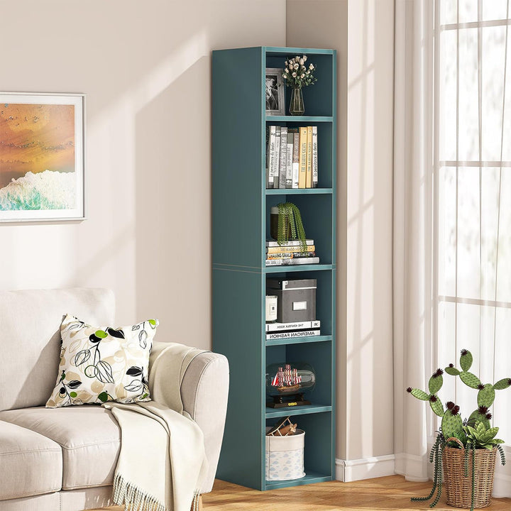 Chingford 70.87" H x 11.81" W Cube Bookcase Ebern Designs Color: Blue
