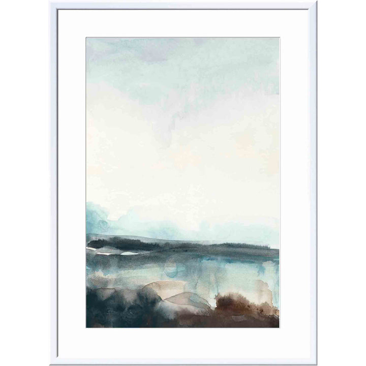 Horizon Flow I by June Erica Vess - Picture Frame Painting Wade Logan® Frame Color: Espresso Size: 24"H x 36"W