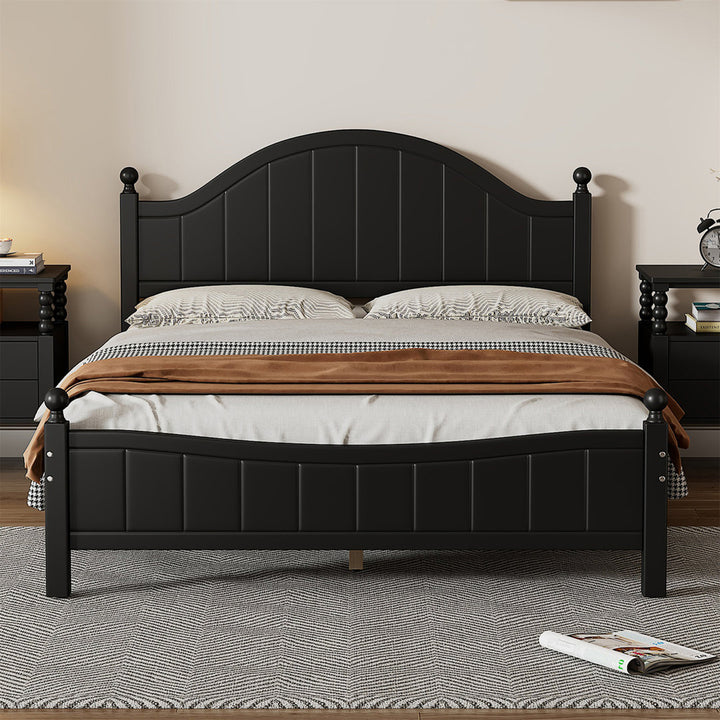 Jaunna Platform Bed Winston Porter Color: Black Size: Queen